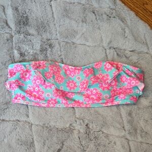 Vineyard Vines Pink/Blue Strapless Bikini Top, Womens Medium, Great Condition